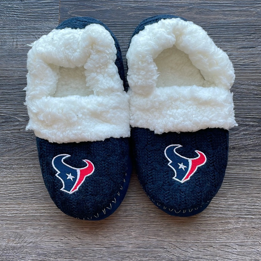 NWOB NFL Houston Texans Slippers